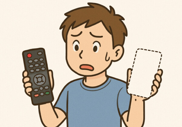 スマホと間違えてテレビのリモコンを持ってきてしまったあなた。最高にかっこいい言い訳は?2