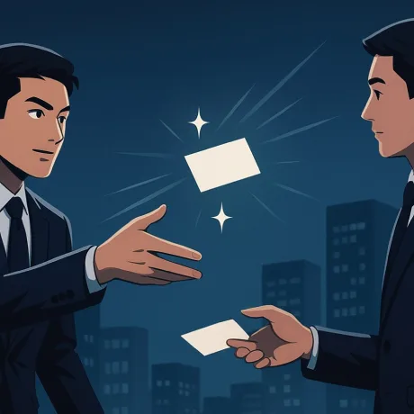 かっこいい名刺交換のやり方は？