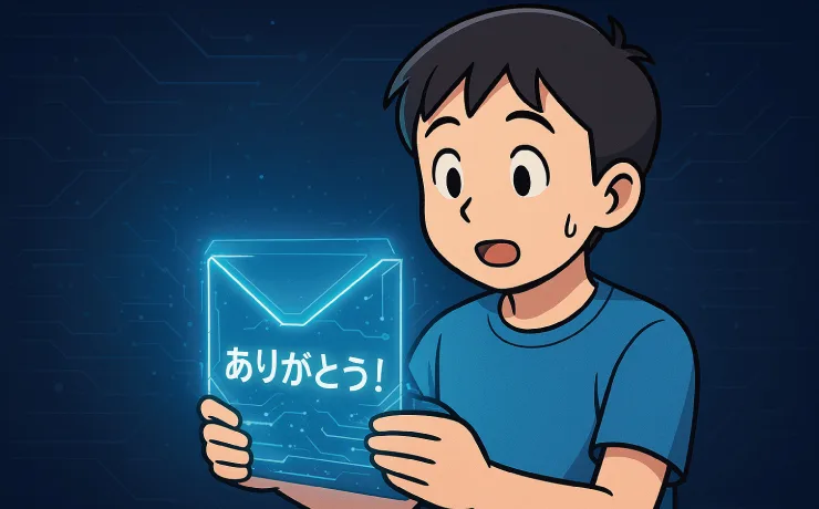 未来から届いた「ありがとう!」のメッセージ。誰からどんな理由で?