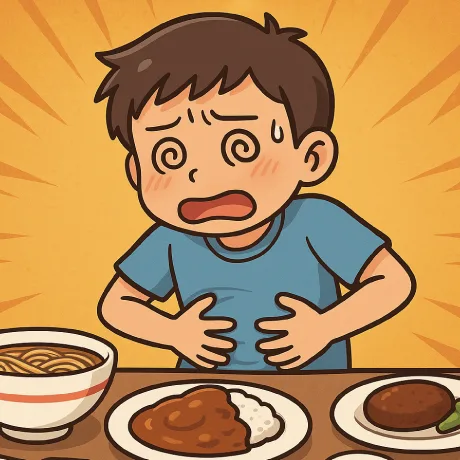 食欲の秋で食べすぎて苦しい！食べ終わったあなたの衝撃の一言は？