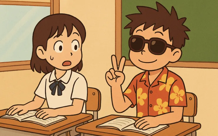 夏休み明け、隣の席の人がものすごい夏休みデビューをしていた。どう変わった？