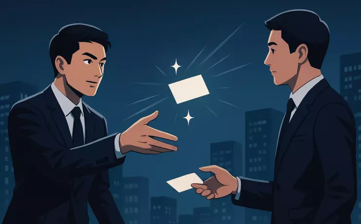 かっこいい名刺交換のやり方は？