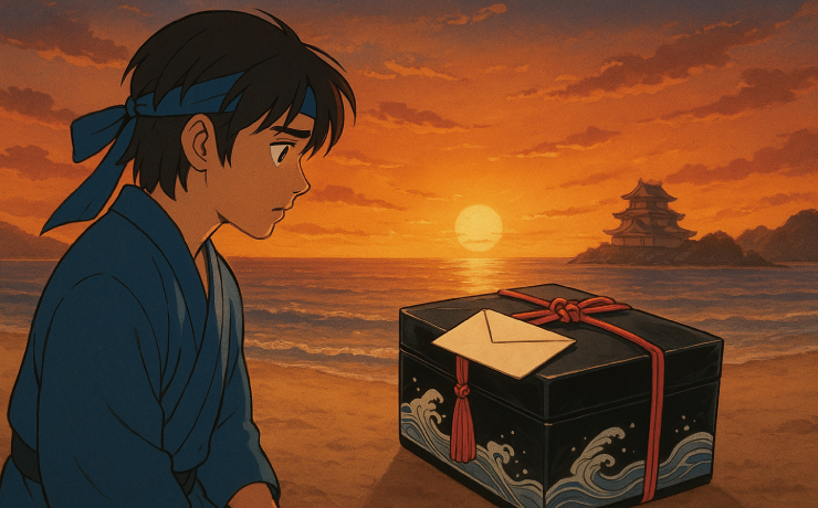 浦島太郎が乙姫からもらった玉手箱には手紙がそえられていました。なにが書かれていましたか?2