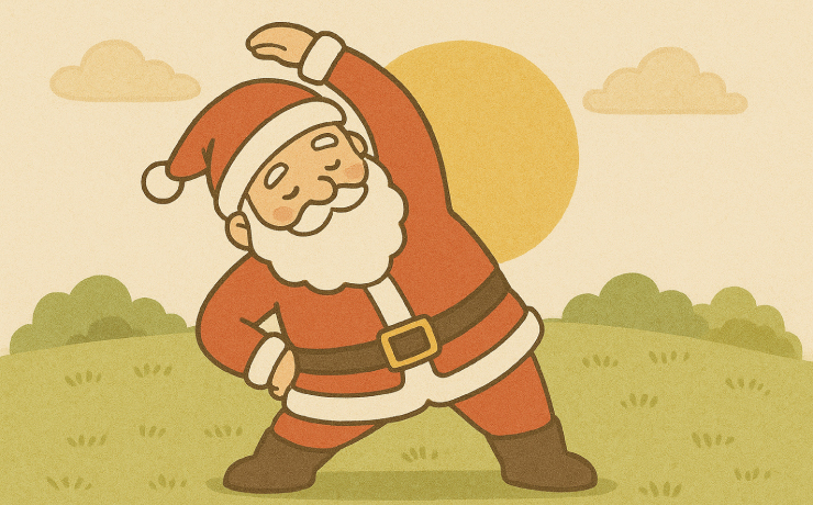 クリスマスに向けてサンタクロースがウォーミングアップ開始!まずは何をした?