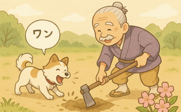 ここ掘れワンワン!なにが出てきた?