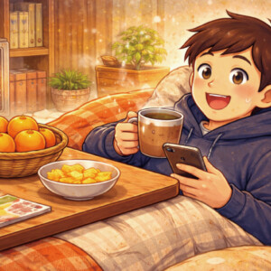 『こたつ』の頭文字から始まるあいうえお作文を作ってください。