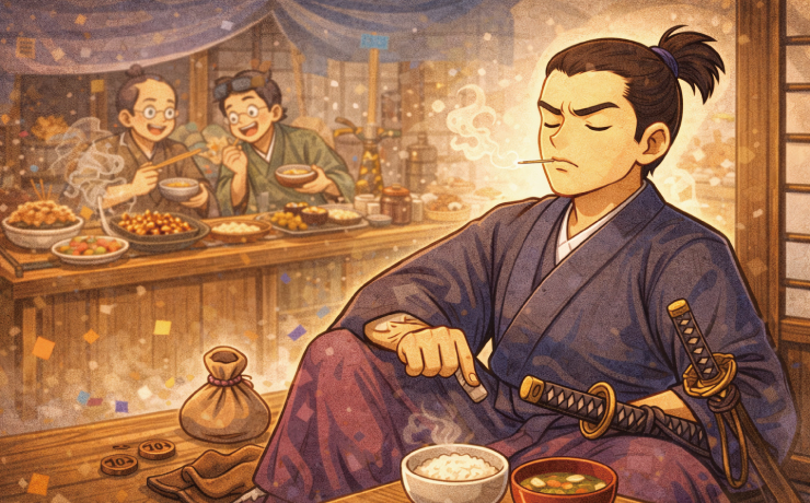 お題113問目:ことわざもじり。『武士は食わねど高楊枝』このことわざをもじって面白くしてください。2