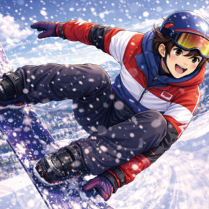 お題133：スノーボードの新技が出来ました！どんな技ですか？