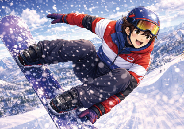 お題133:スノーボードの新技が出来ました!どんな技ですか?