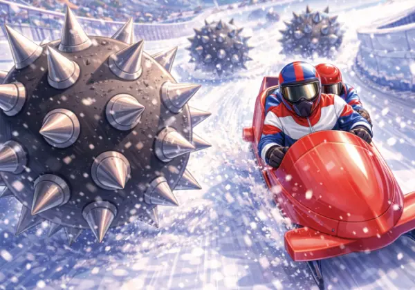 お題129問目:ボブスレーのコースにありえない障害物が置かれていました。それは何ですか?