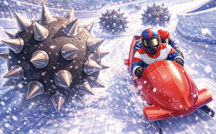 お題129問目:ボブスレーのコースにありえない障害物が置かれていました。それは何ですか?