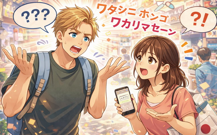 お題163問目:ワタシニホンゴワカリマセーンに対して最高の切り返しをしてください!