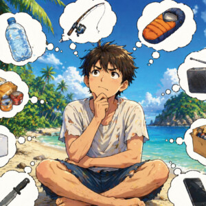 お題167問目：無人島にひとつだけ持っていくとしてギリギリ迷うものはなに？