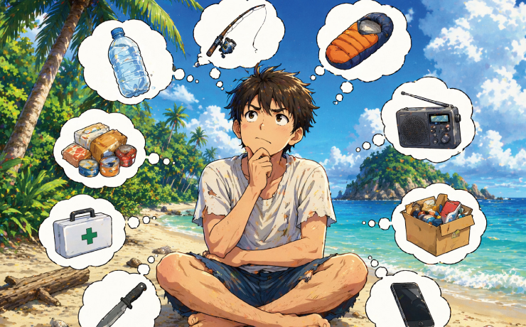 お題167問目:無人島にひとつだけ持っていくとしてギリギリ迷うものはなに?