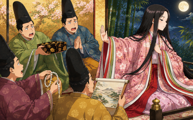 かぐや姫が貴公子たちからの求婚を断った本当の理由はなんですか?