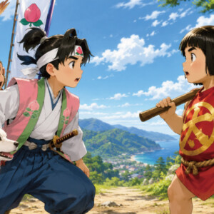 桃太郎と金太郎がまさかの遭遇。桃太郎の第一声とは？
