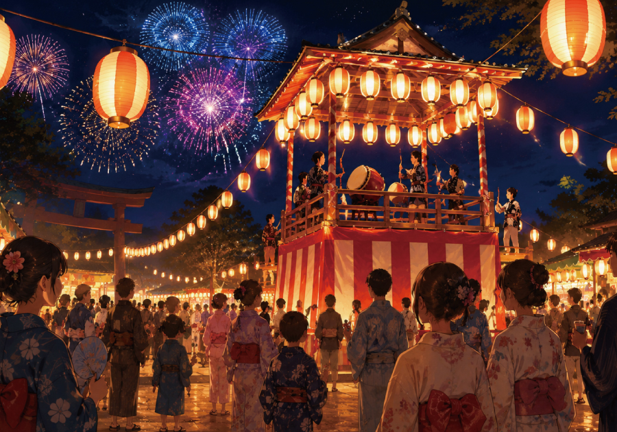夏祭りで珍事件発生!テレビのテロップに流れた文字とは?