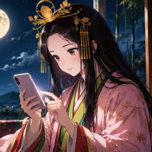 かぐや姫がSNSをはじめました。最初の投稿とは？
