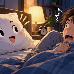 あなたの枕が突然一言だけしゃべりました。何と言いましたか？